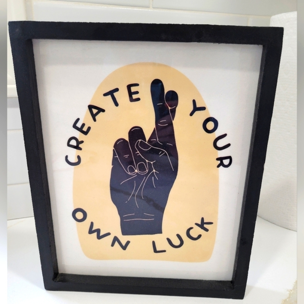 Framed words of encouragement